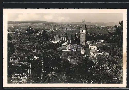 AK Perchtoldsdorf, Ortspartie mit Kirche
