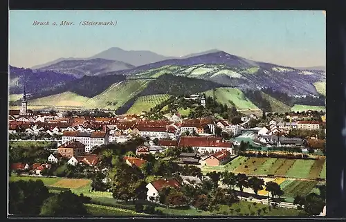 AK Bruck a.d. Mur, Gesamtansicht, Panorama