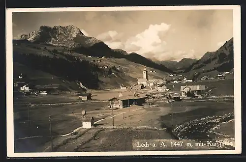 AK Lech a. Arlberg, Siedlung mit Karspitze