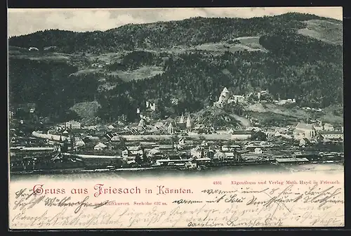 AK Friesach in Kärnten, Ortsansicht bei Tag