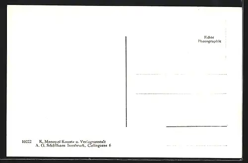 AK Scholastika am Achensee, Segelschiff vor dem Ort