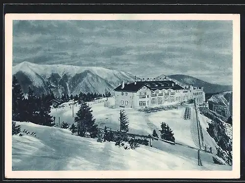 AK Raxalpe, Restaurant im Schnee