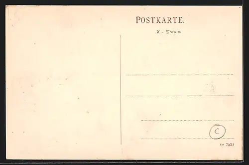 AK Erfurt, Hauptpostamt in der Strasse am Anger