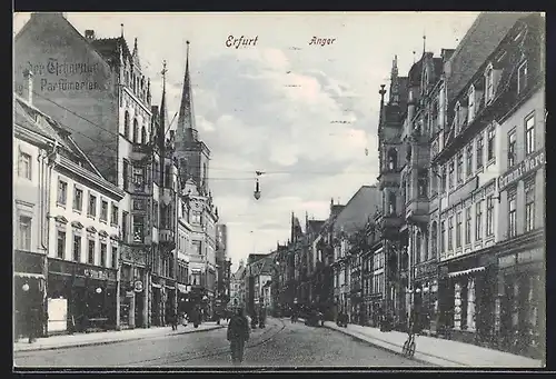 AK Erfurt, Geschäft Otto Meis in der Anger Strasse