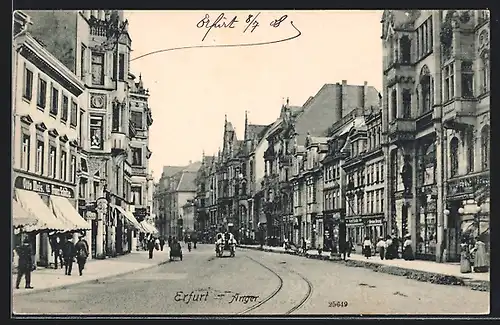 AK Erfurt, Anger mit Geschäften
