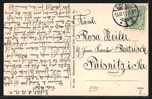 AK Erfurt, Anger mit Geschäften und Strassenbahn