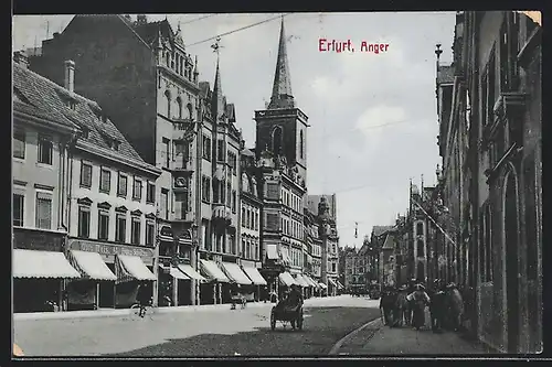 AK Erfurt, Strassentreiben am Anger