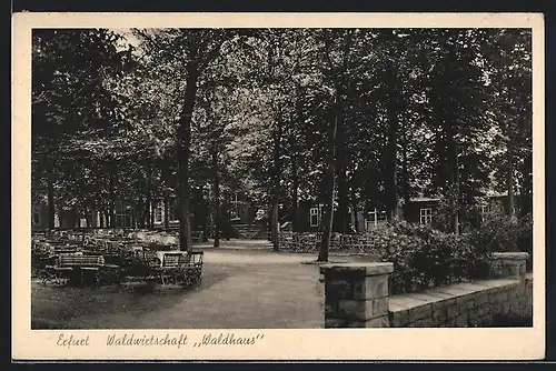 AK Erfurt, Waldrestaurant Waldhaus von Alfred Rohr