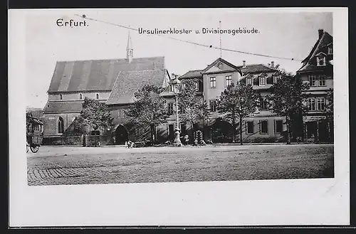 AK Erfurt, Ursulinerkloster u. Divisionsgebäude