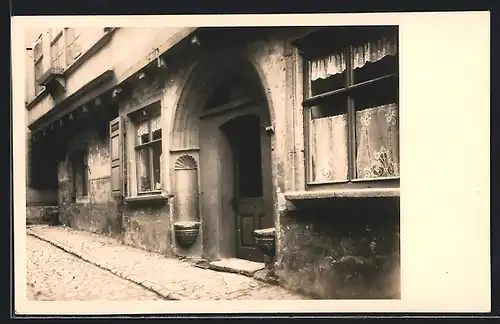 AK Erfurt, Eingang Gotthardtstrasse vom Wenige Markt, Haus Krämerbrücke 17