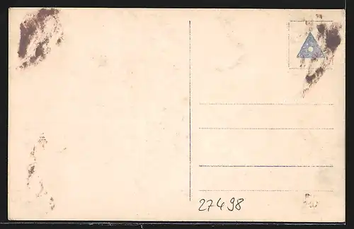 AK Helgoland, Panorama vom Flugzeug aus