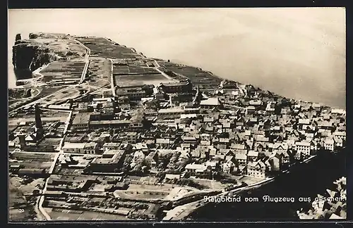AK Helgoland, Fliegeraufnahme der Insel