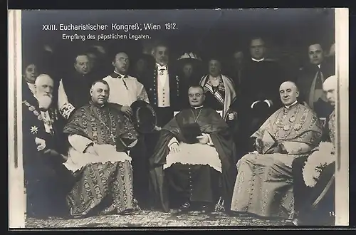 AK Wien, Eucharistischer Kongress 1912, Empfang der päpstlichen Legaten