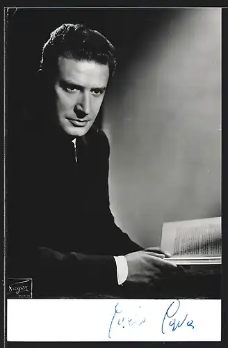 AK Opernsänger Carlo Cava, mit original Autograph