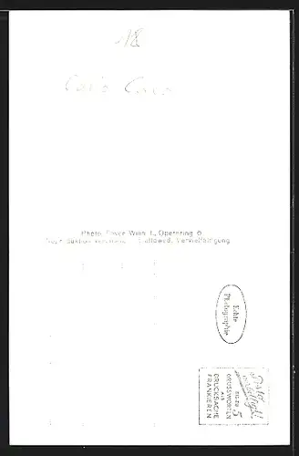 AK Opernsänger Carlo Cava, mit original Autograph