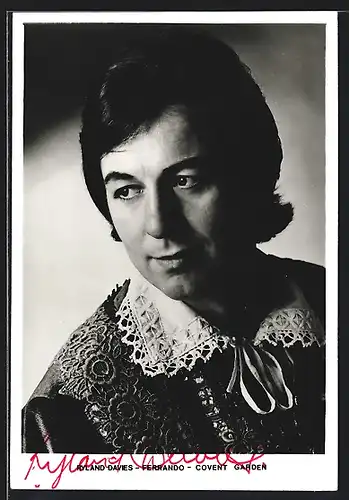 AK Opernsänger Ryland Davies als Ferrando, mit original Autograph
