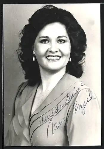 AK Opernsängerin Nancy Engel, mit original Autograph