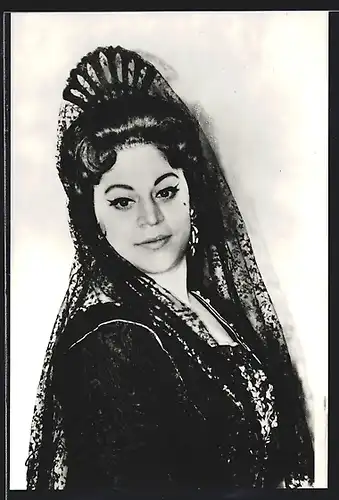 AK Opernsängerin Luisa Bosabalian, mit original Autograph