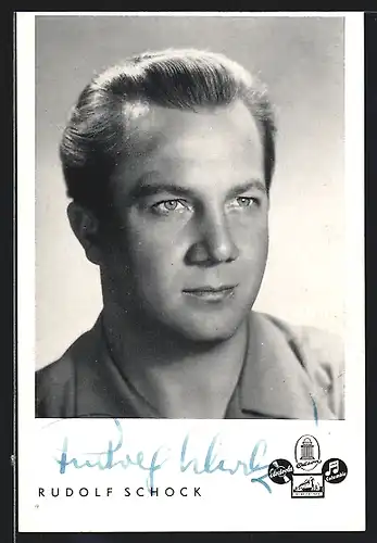 AK Opernsänger Rudolf Schock, mit original Autograph