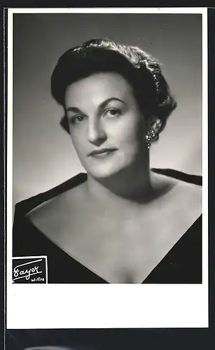 AK Opernsängerin Audrey Gerber-Candy, mit original Autograph