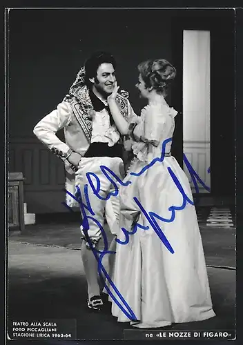 AK Opernsänger Wladimiro Ganzarolli, mit original Autograph