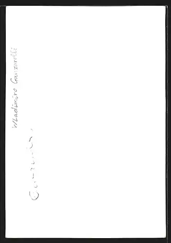 AK Opernsänger Wladimiro Ganzarolli, mit original Autograph