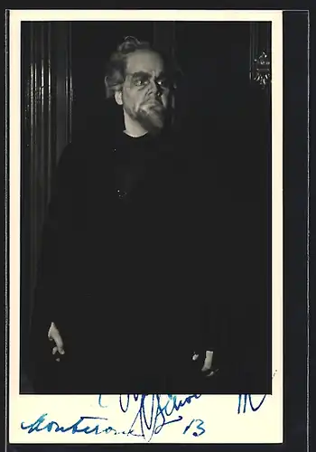 AK Opernsänger Oskar Czerwenka in einer seiner Rollen, mit original Autograph