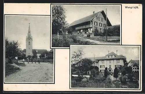 AK Wengi b. B., Kirche, Gebäudeansichten
