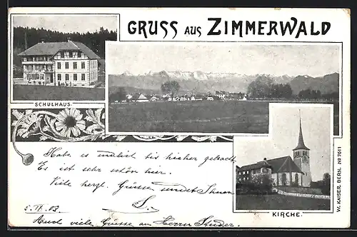 AK Zimmerwald, Schulhaus und Kirche