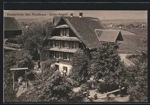 AK Unter-Aegeri, Kinderheim Ilten, Forsthaus