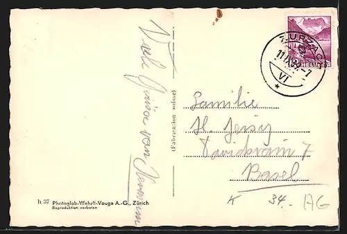 AK Zurzach, Oberflecken, Strassenpartie mit Gasthaus zur Waag