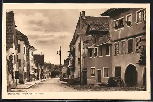AK Zurzach, Oberflecken, Strassenpartie mit alten Häusern