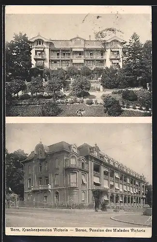 AK Bern, Hotel Viktoria, Mehrfachansicht