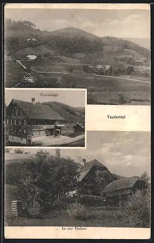 AK Teuffenthal, Postablage, In der Halten, Panorama