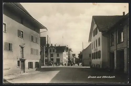 AK Ottenbach, Strassenpartie mit Gasthaus zur Post