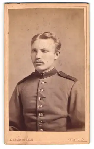 Fotografie K. Gundermann, Würzburg, bayrischer Soldat in Uniform Rgt. 9