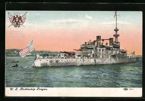 AK U. S. Battleship Oregon