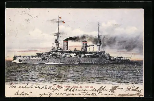 AK S. M. S. Kaiser Karl der Grosse