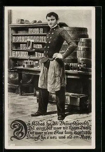 AK Köln, Der Köbes, Kölner Zapfjunge