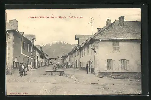 AK Mont-Dauphin, Rue Campana, Strassenpartie