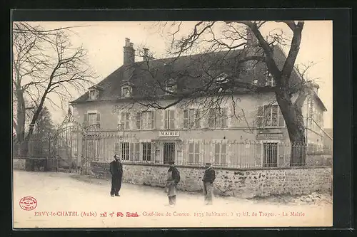 AK Ervy-le-Chatel, La Mairie, Gasthaus