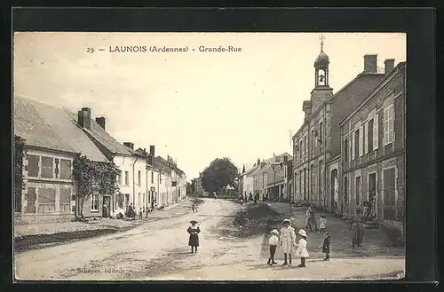 AK Launois, Grande Rue, Strassenpartie