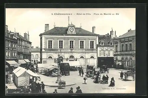 AK Châteauroux, Hôtel-de-Ville, Place du Marché au Blé