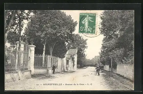 AK Aigrefeuille, Avenue de la Gare