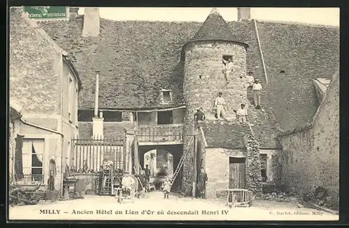 AK Milly, Ancien Hotel du Lion d'Or ou descendait Henri IV