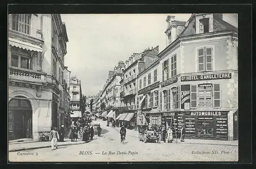 AK Blois, la Rue Denis-Papin