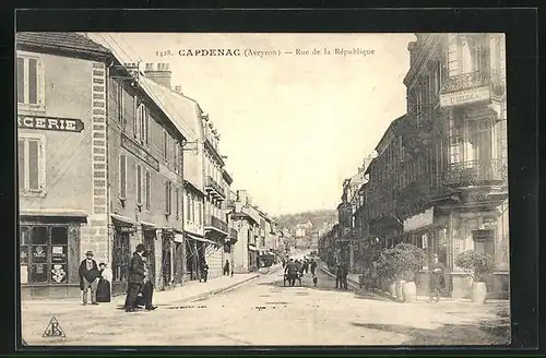 AK Capdenac, Rue de la République