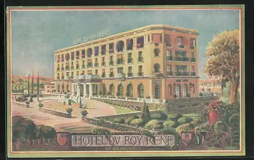 Künstler-AK Aix-en-Provence, Hotel du Roy René