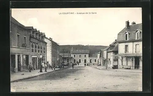 AK La Courtine, Avenue de la Gare