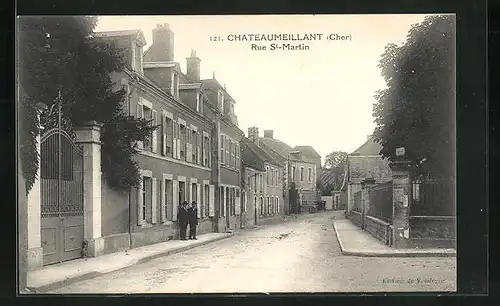 AK Chateaumeillant, Rue St-Martin, Strassenpartie